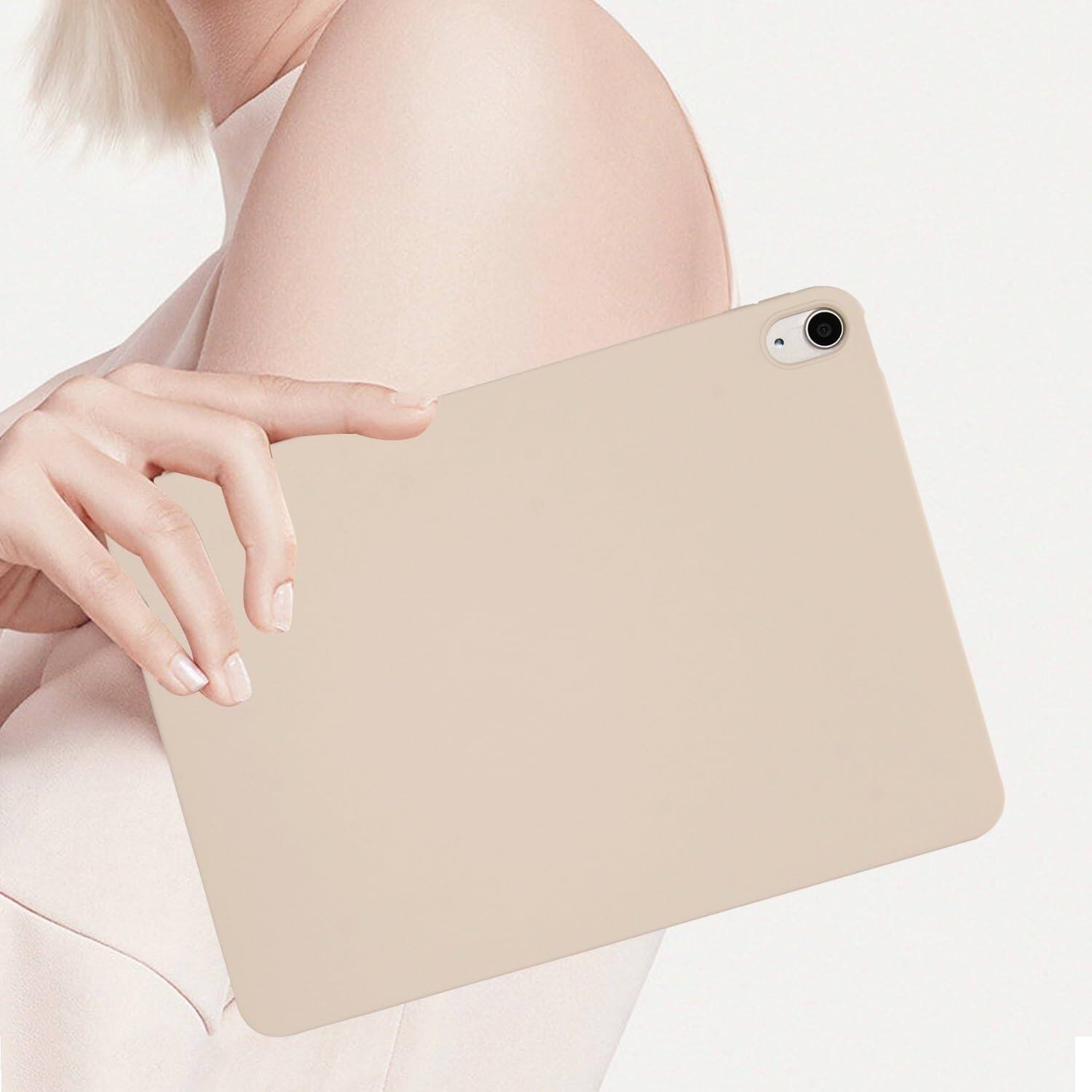 Alt View 5. Dteck - Case For Apple iPad 11"(A16 chip 2025) & 10th Gen Slim Lightweight Soft TPU Skin-Friendly Anti-Scratch Protective Cover - Beige.