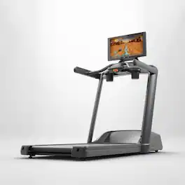 Aviron - Victory Treadmill with 22" HD Touchscreen. Access to Game-Based Workouts, Streaming, and Classes - Black