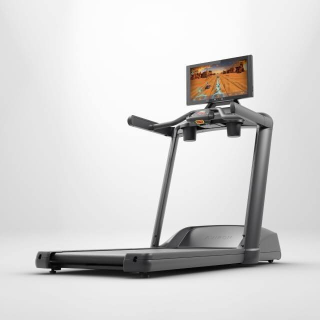 Front. Aviron - Aviron Victory Treadmill with 22" HD Touchscreen. Access to Game-Based Workouts, Streaming, and Classes. - Black.