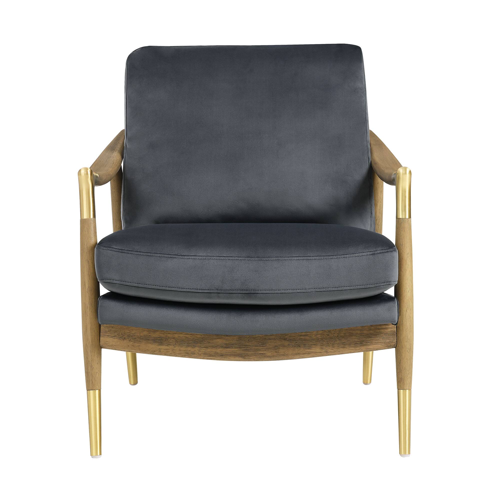 Alt View 2. Modway - Langford Performance Velvet Accent Armchair by Modway - Brown.