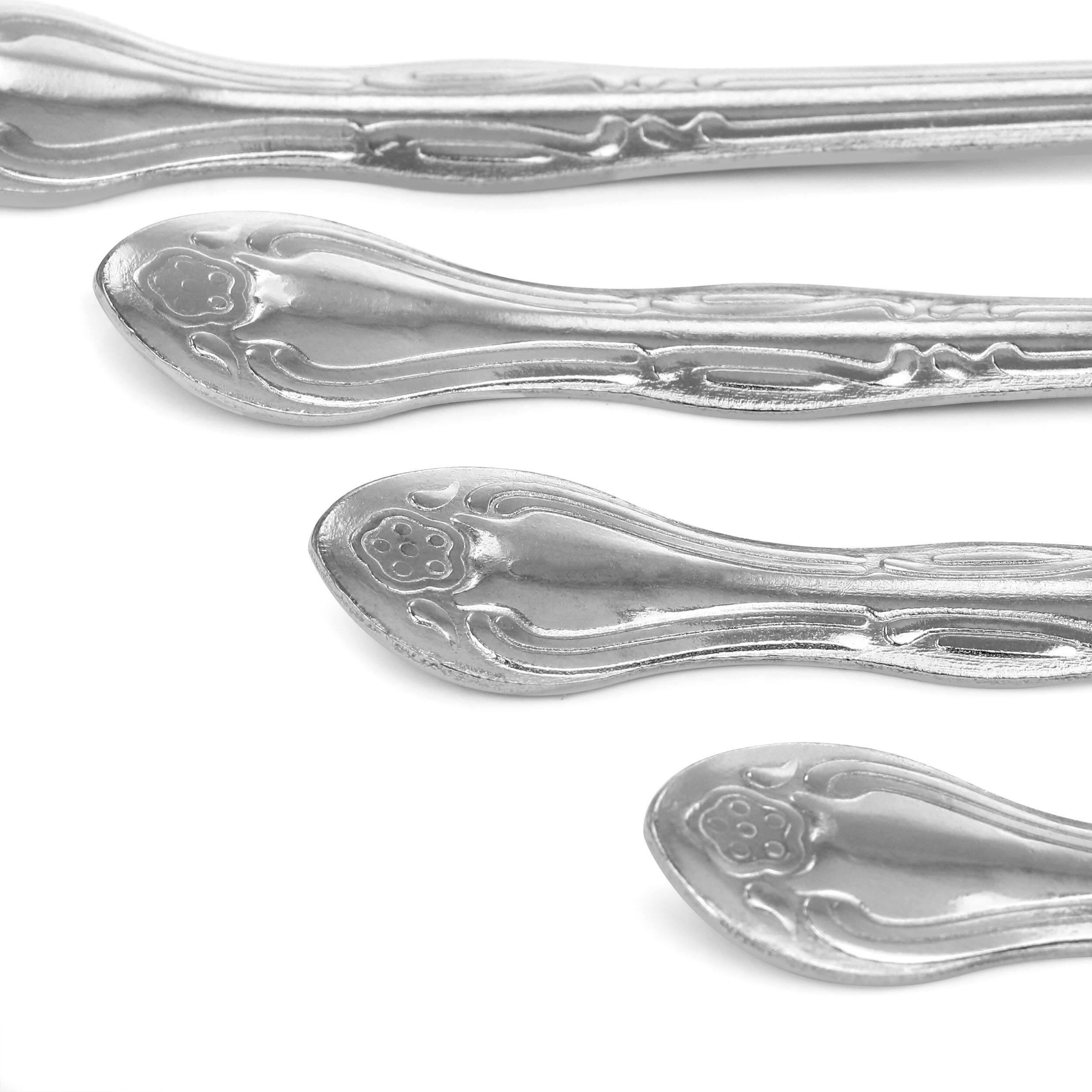 Alt View 2. Gibson - Gibson Home Abbie 4 Piece Stainless Steel Dinner Fork Set - Silver.