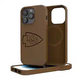 Keyscaper - NFL - Kansas City Chiefs iPhone Magnetic Bump Case - 14 - Brown