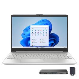 HP - 15.6" FHD IPS Touchscreen Laptop,Intel i7-1255U,32GB DDR4 RAM,1TB SSD+160GB Dock Set,Windows 11 Pro - Silver