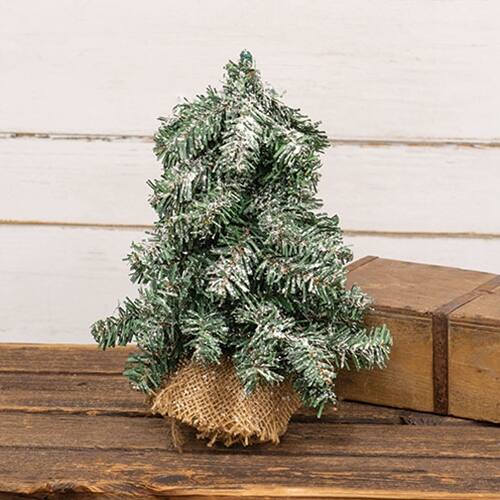 Angle. BreeBe - Frosted Tree 12" - Green.