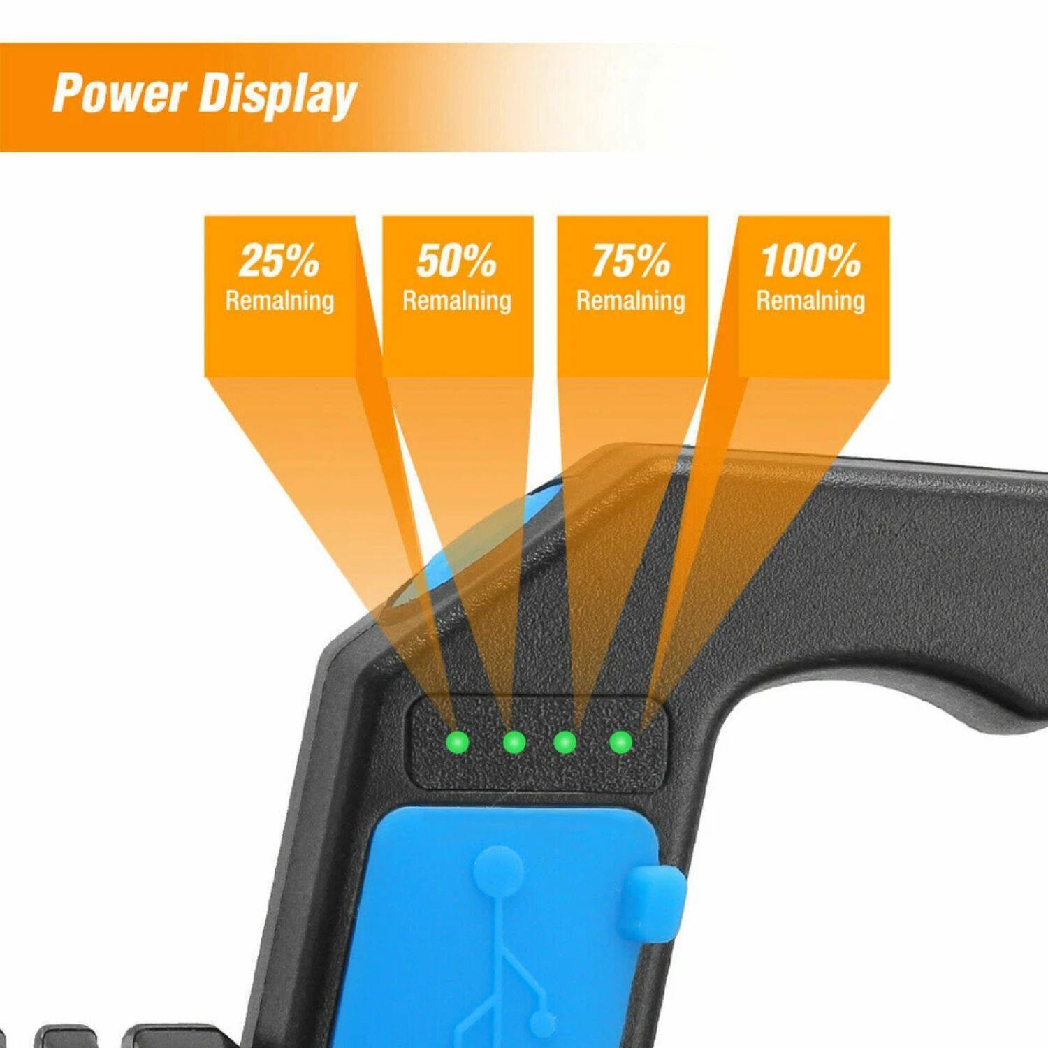 Power Display

25% Remaining  
50% Remaining  
75% Remaining  
100% Remaining