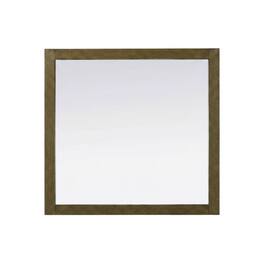 Elegant Kitchen and Bath - Noah Wooden Rectangle Mirror 42 x 36 - Hazel Oak