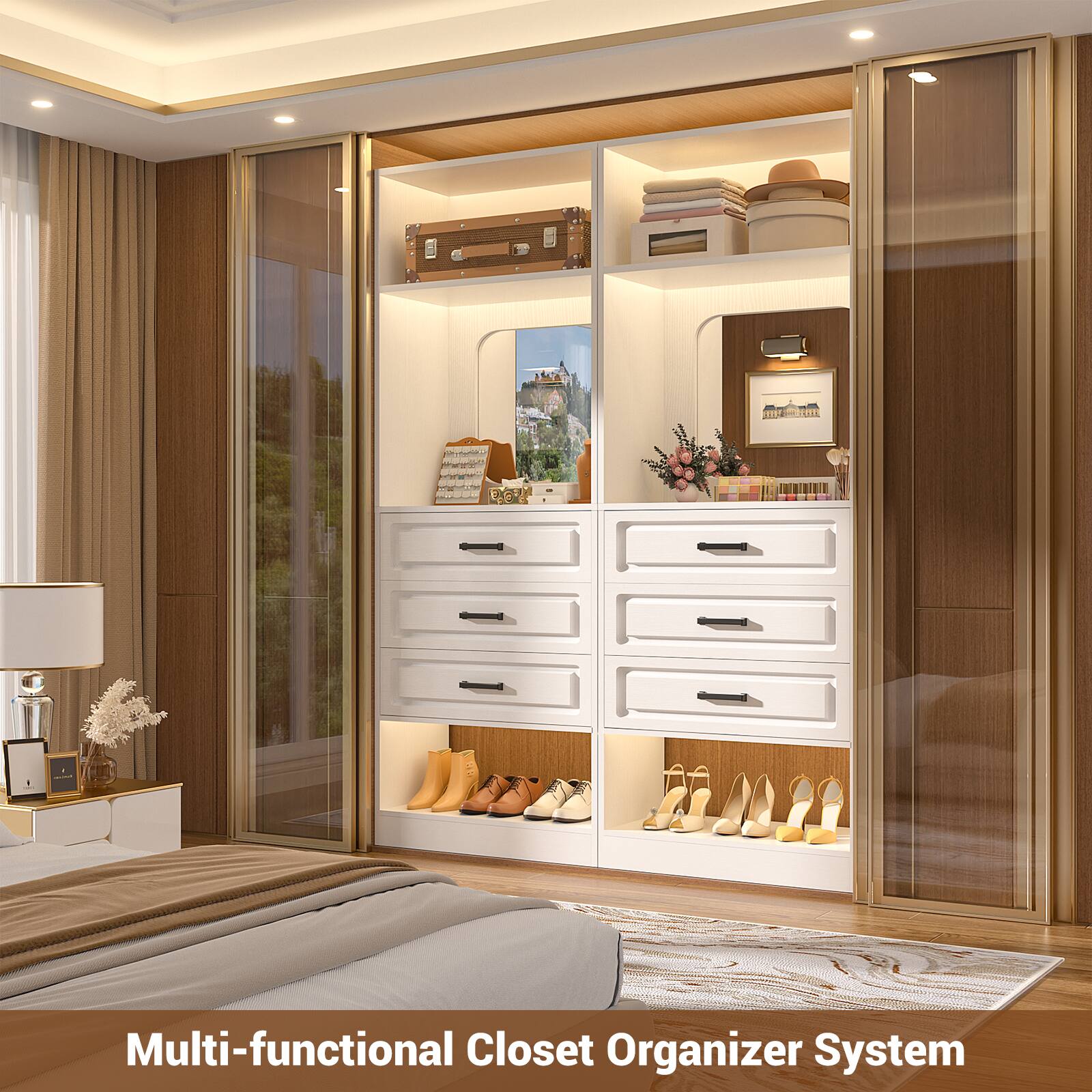 Multi-functional Closet Organizer System
