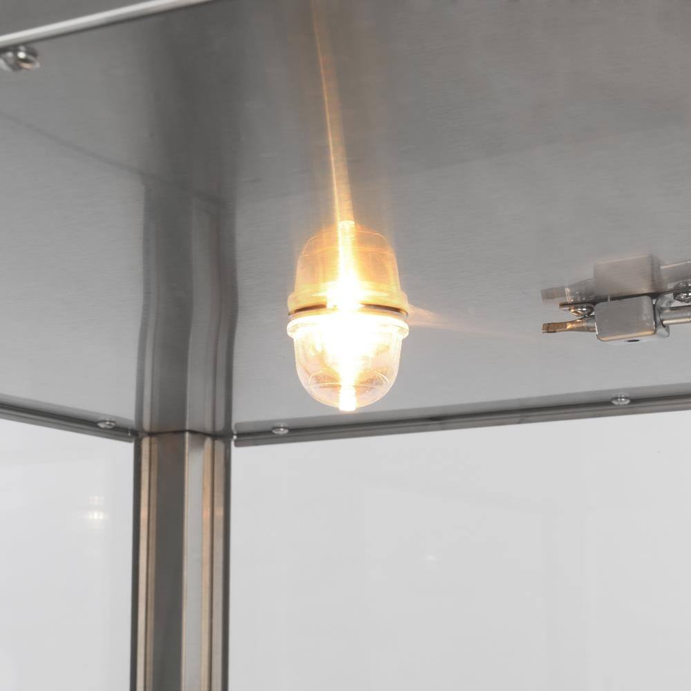 Alt View 8. Winado - 2 Tier Electric 800W Food Warmer Display Case Commercial Food Pizza Showcase - Silver.