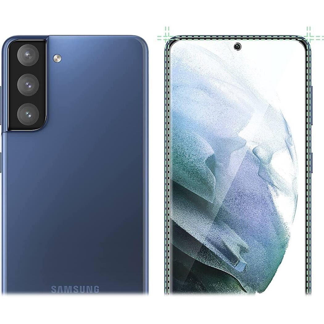 Alt View 13. SaharaCase - ZeroDamage Ultra Strong+ Tempered Glass Screen Protector for Samsung Galaxy S21 FE 5G - Clear.