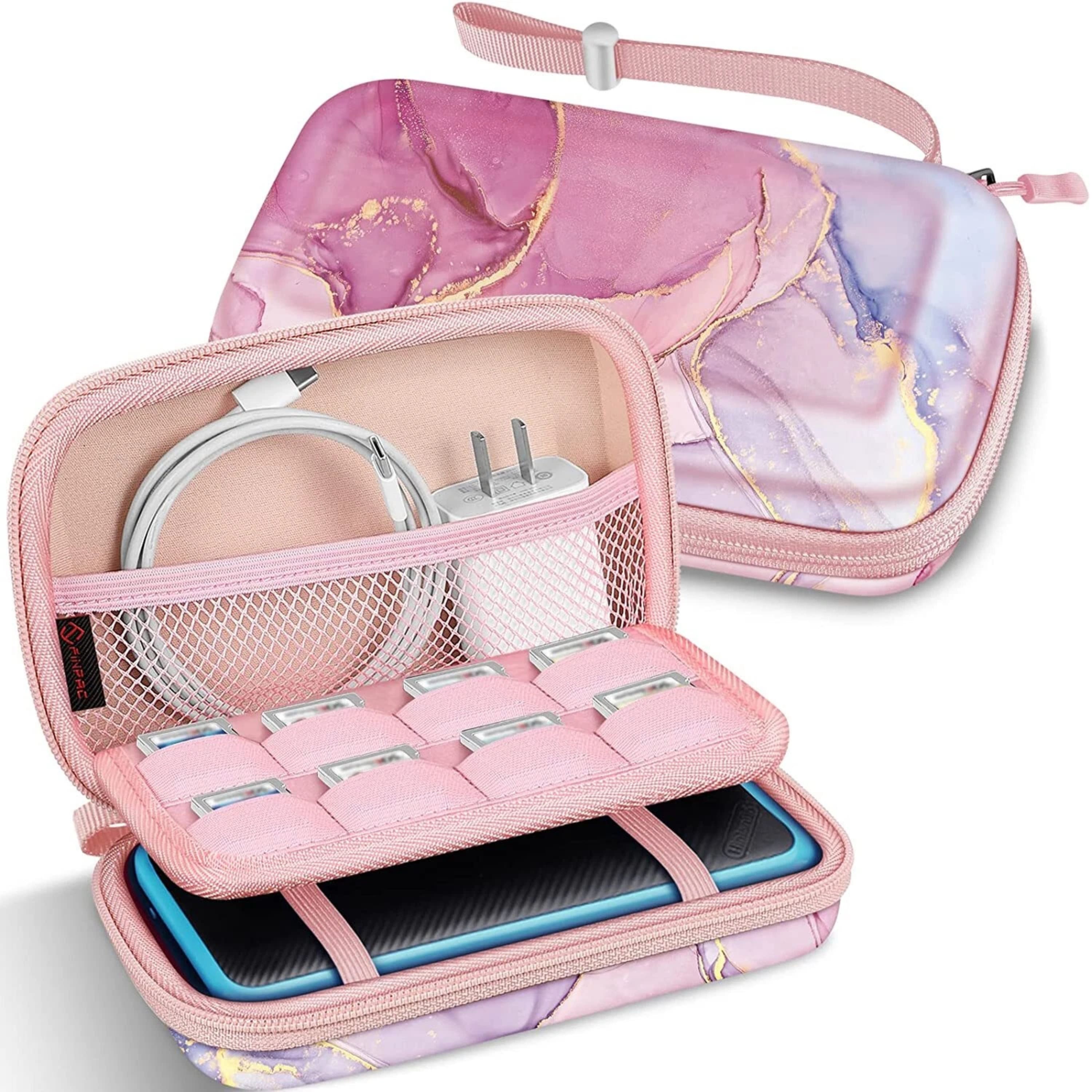 Kitcheniva - Hard Shell Carrying Case For Nintendo 2DS XL And New 3DS XL - Dreamy Marble