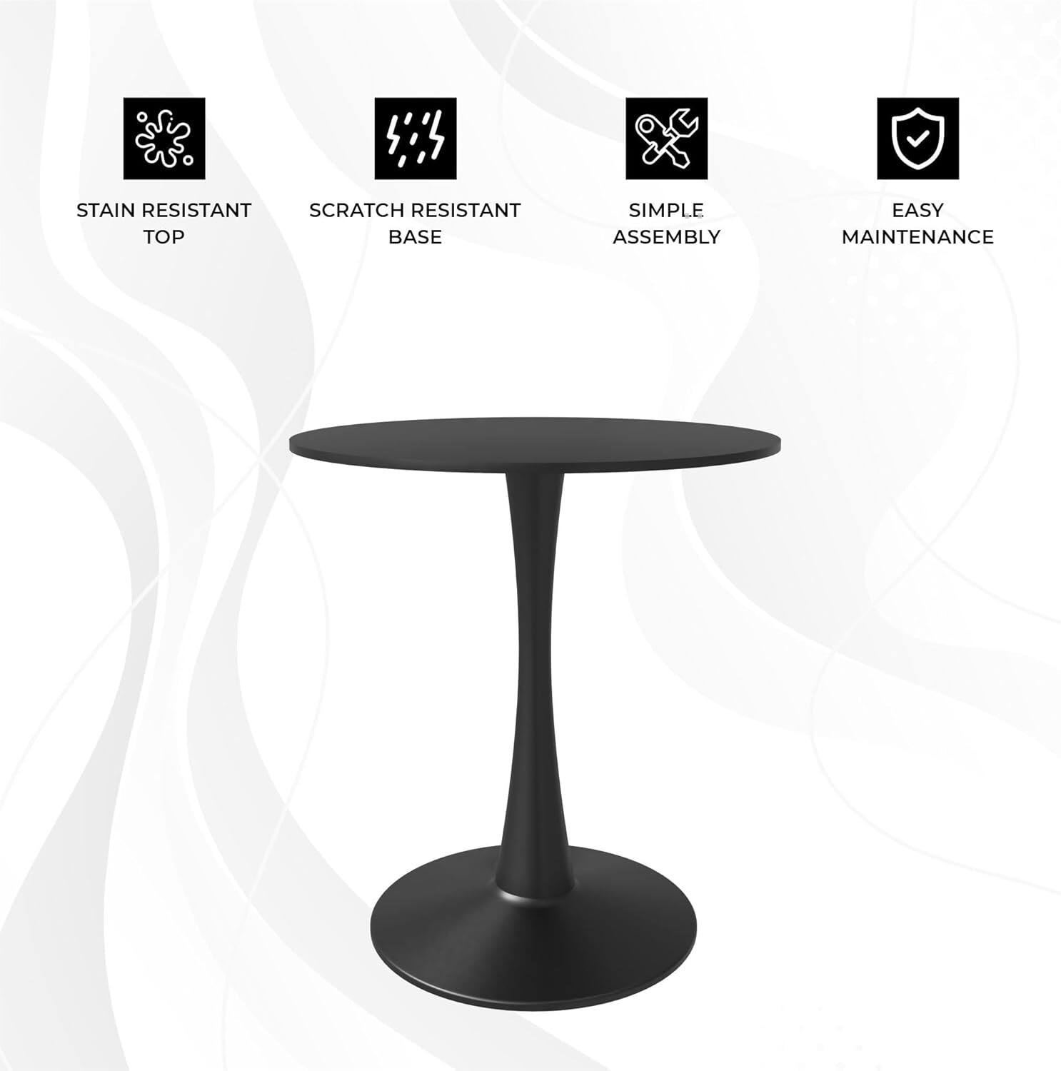 - STAIN RESISTANT TOP
- SCRATCH RESISTANT BASE
- SIMPLE ASSEMBLY
- EASY MAINTENANCE