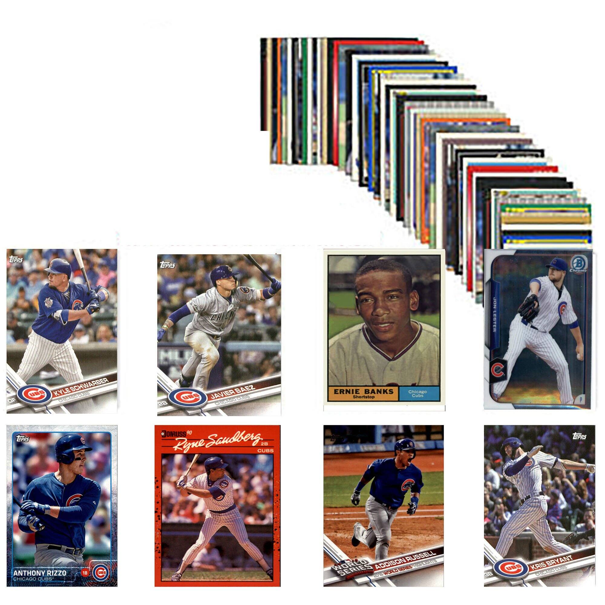 EHA TRAS B I LESTER O KYLE 3 SCHWARBER P 2u BAEZ GB JAVIER - ERNIE BANKS artats CAAE Cobs 1 Bo OMRUSS W Ryne Saudberg an GUBS tiPes / ANTHONY RIZZO HCADO CUBS 18 RUSSELL SA wORLU SERIES ADDISON 0 CAORS ang KRIS BRYANT MR - 0S