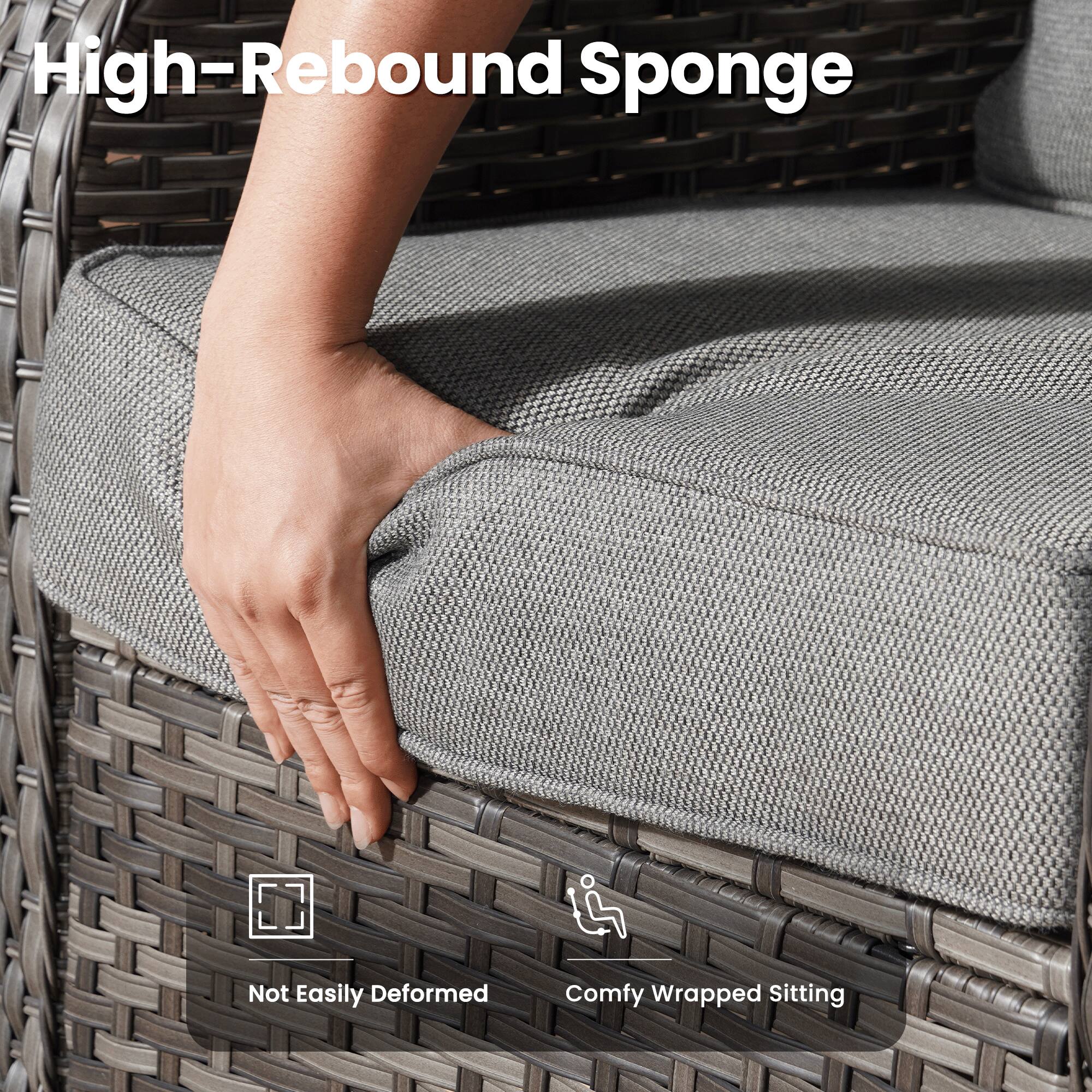 High-Rebound Sponge

Not Easily Deformed

Comfy Wrapped Sitting