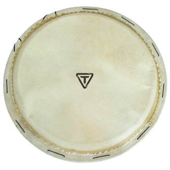 Front. Tycoon Percussion - Replacement 10" Goatskin Djembe Head, Pre-Tucked, Fits Most Djembes.