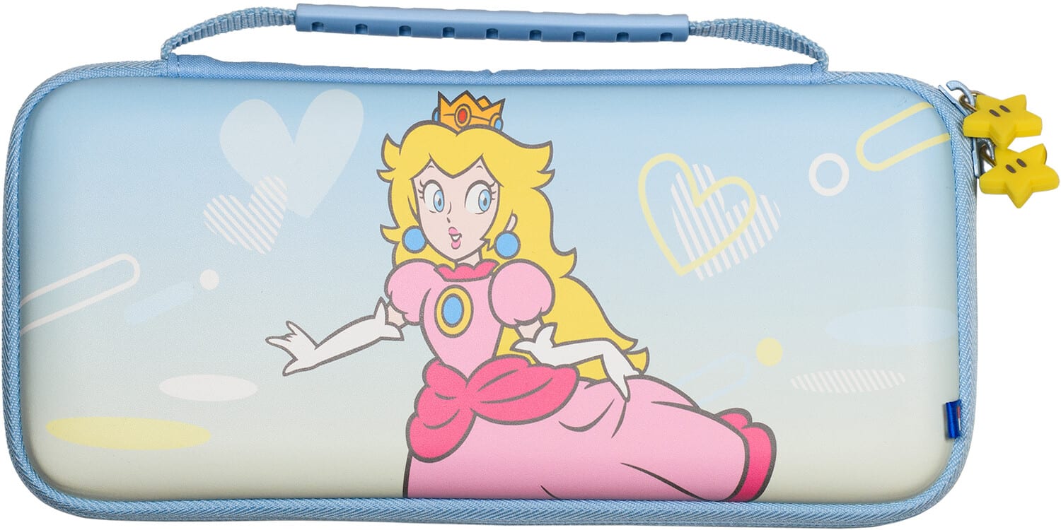 Case - HORI Slim Tough Pouch - City Pop Peach: Officially Licensed by Nintendo - Multicolor