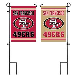Evergreen Enterprises - San Francisco 49ers 12.5" x 18" Double-Sided Embossed Suede Garden Flag - Multicolor