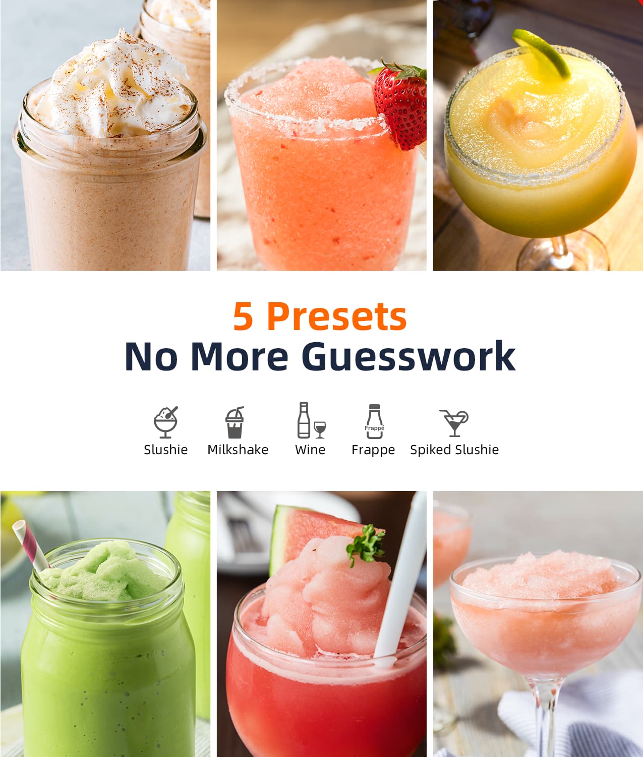 5 Presets No More Guesswork Frapp Slushie Milkshake Wine Frappe Spiked Slushie