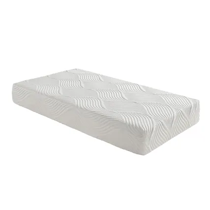 Front. Glintex - 10 Inch Twin Gel Memory Foam Mattress with Tencel Cover and High-Density Base Foam - White.