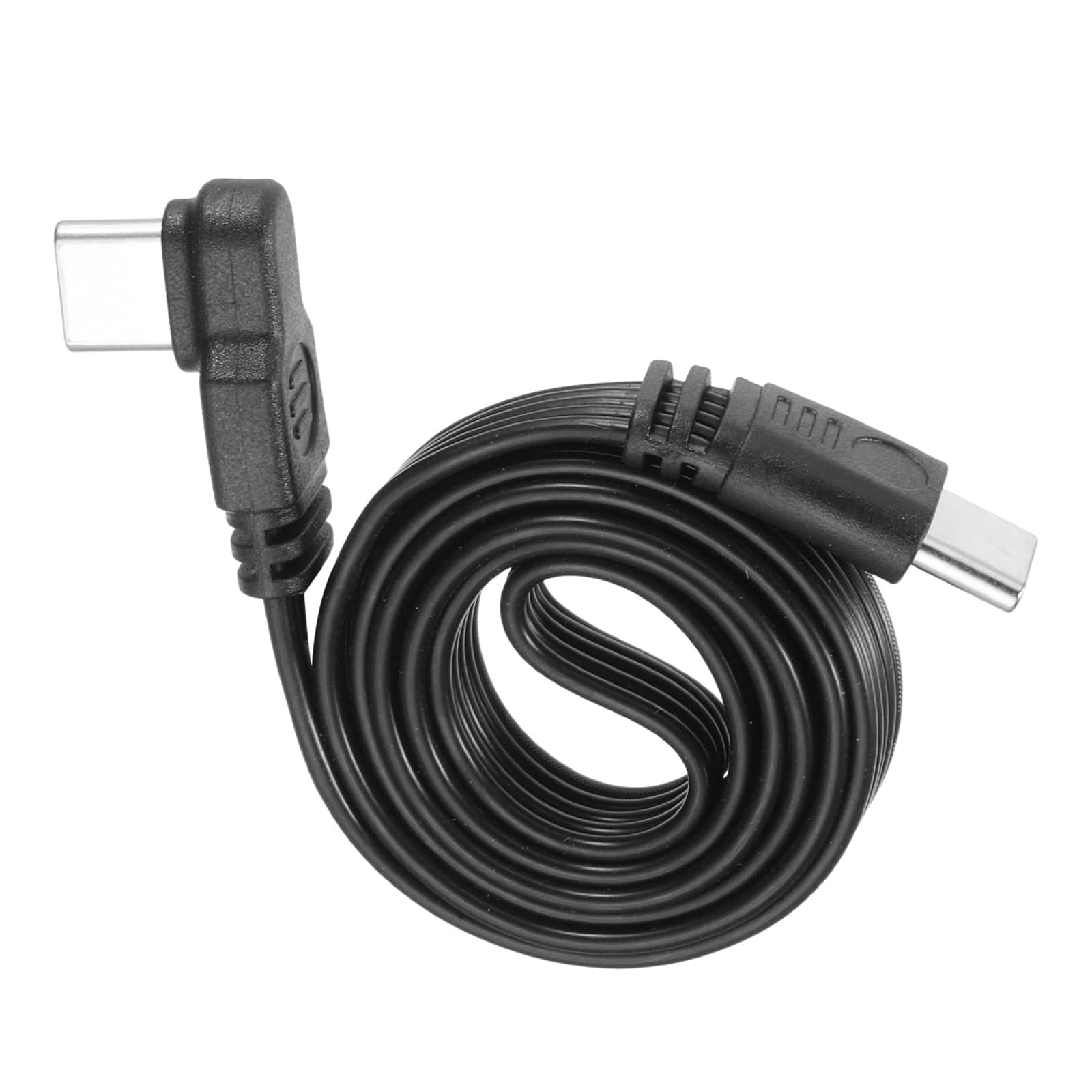 Unique Bargains - USB C Cable, Right Angle USB C to USB C Adapter, 480Mbps, Silicone, for Phone/Tablet/Laptop/Car Charger - Black