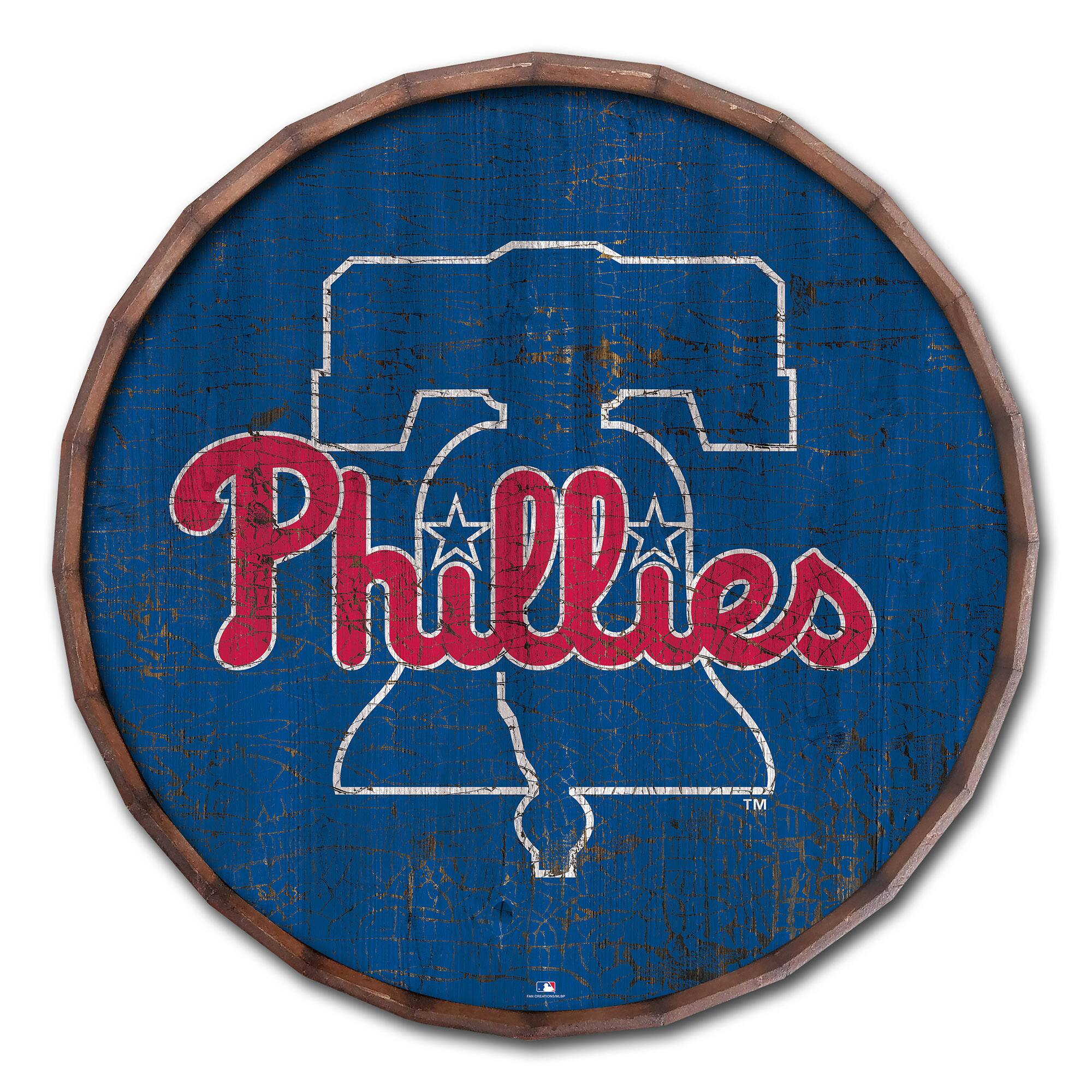 24" Cracked Color Barrel Top Sign