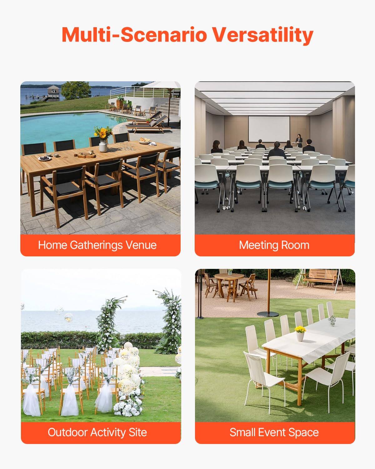 Multi-Scenario Versatility

- Home Gatherings Venue
- Meeting Room
- Outdoor Activity Site
- Small Event Space