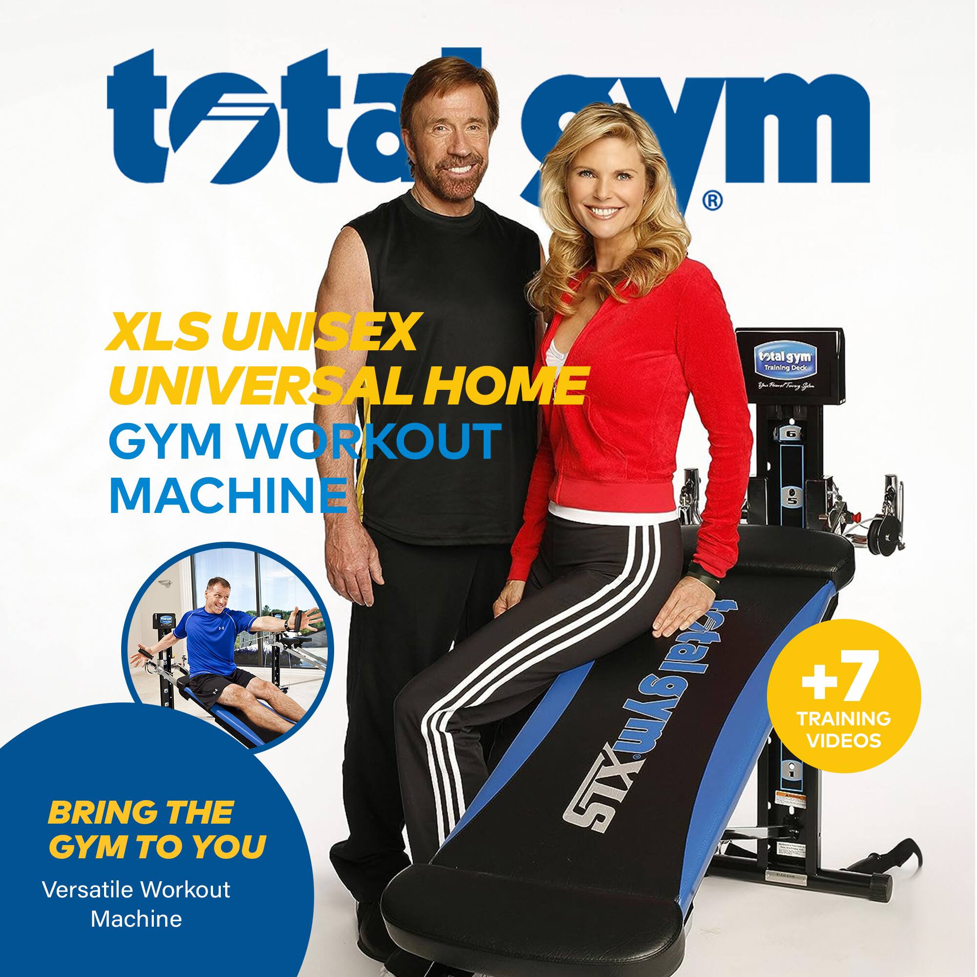 - Total Gym
- XLS UNISEX UNIVERSAL HOME GYM WORKOUT MACHINE
- BRING THE GYM TO YOU
- Versatile Workout Machine
- +7 TRAINING VIDEOS