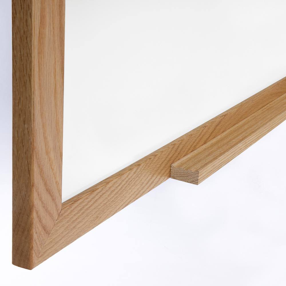 Angle. Ghent - Ghent Magnetic Porcelain Whiteboard with Wood Frame, 2'H x 3'W.