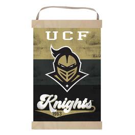 Jardine - UCF Knights Retro Logo Banner Sign - Black