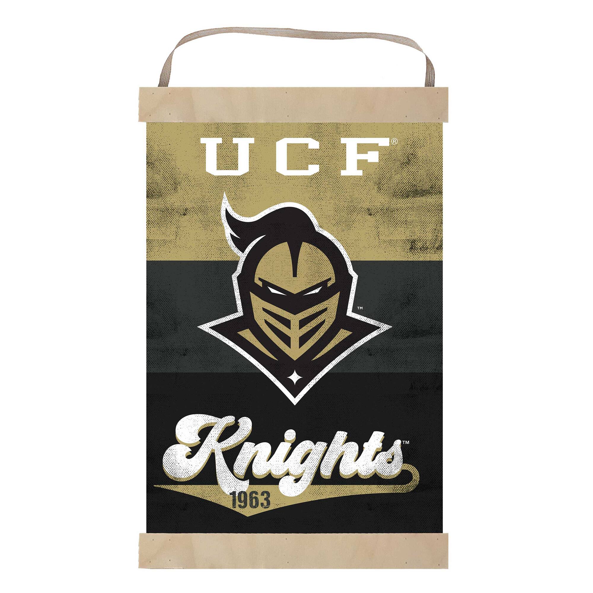 UCF Knights Retro Logo Banner Sign