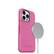 Left. OtterBox - Symmetry Series+ for MagSafe Hard Shell for Apple iPhone 13 Pro - Strawberry Pink.