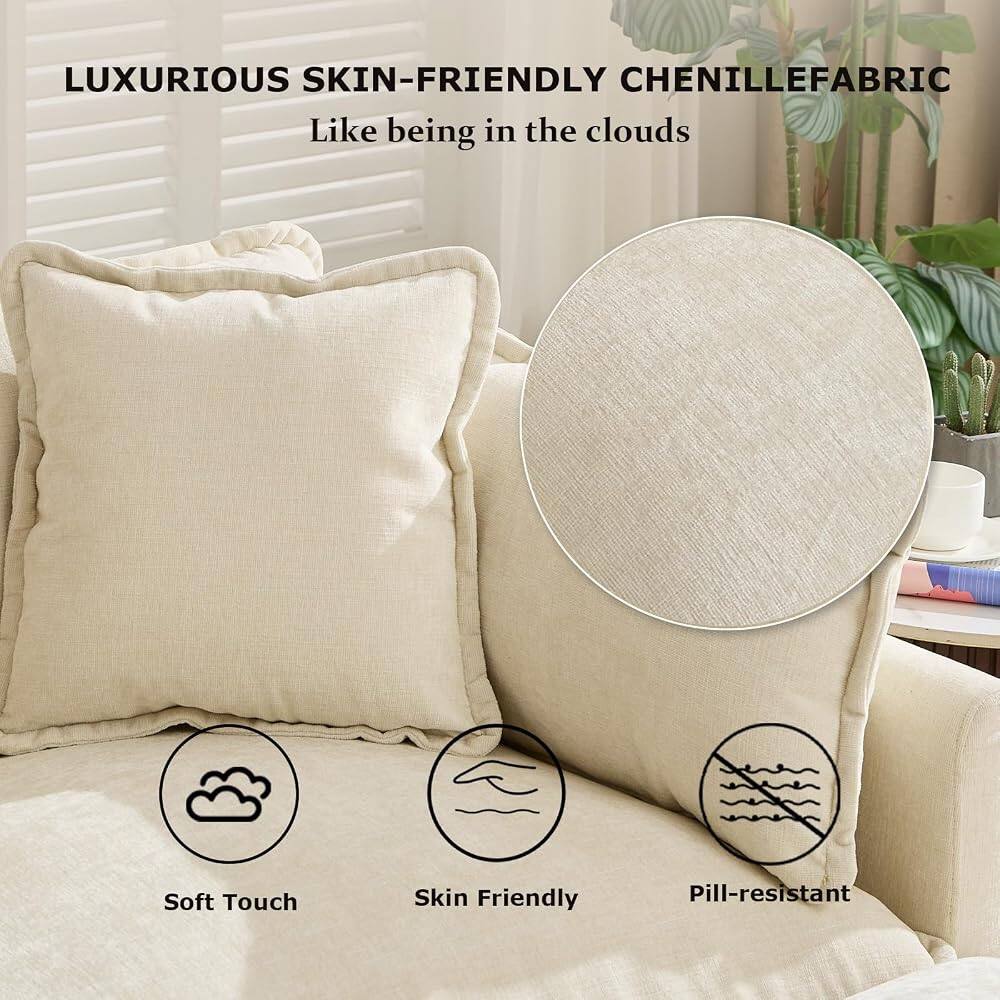 LUXURIOUS SKIN-FRIENDLY CHENILLE FABRIC  
Like being in the clouds  

Soft Touch  
Skin Friendly  
Pill-resistant