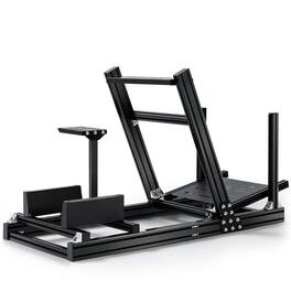 Dardoo - 4080 Aluminum Alloy Racing Simulator Cockpit Fit for Logitech , for MOZA , for THRUSTMASTER - Black