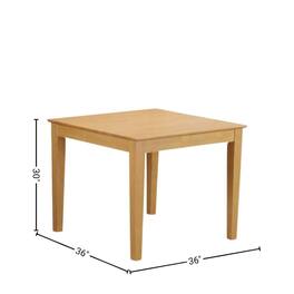 FurniFact - Brown Solid Wood 5 Piece Dining Table Set - Oak