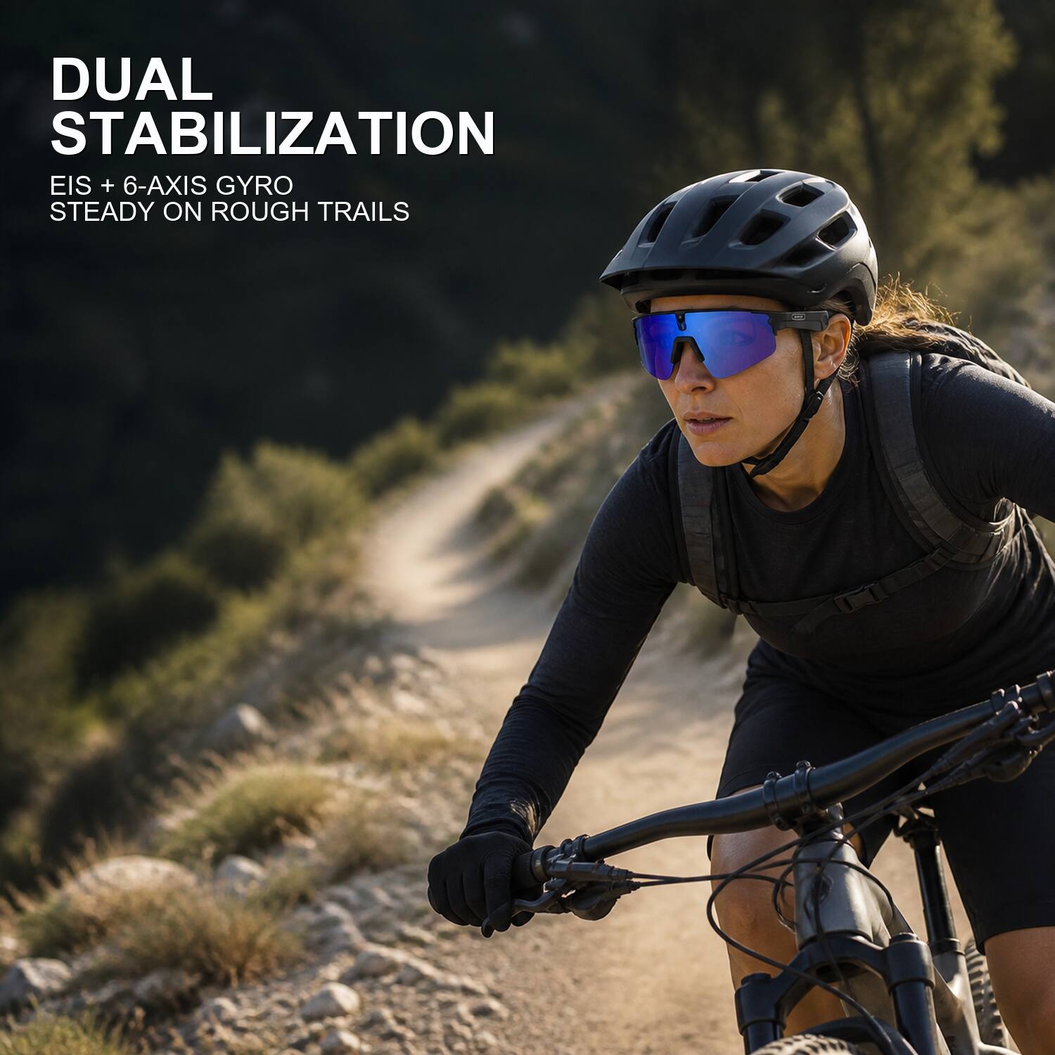 DUAL STABILIZATION  
EIS + 6-AXIS GYRO  
STEADY ON ROUGH TRAILS