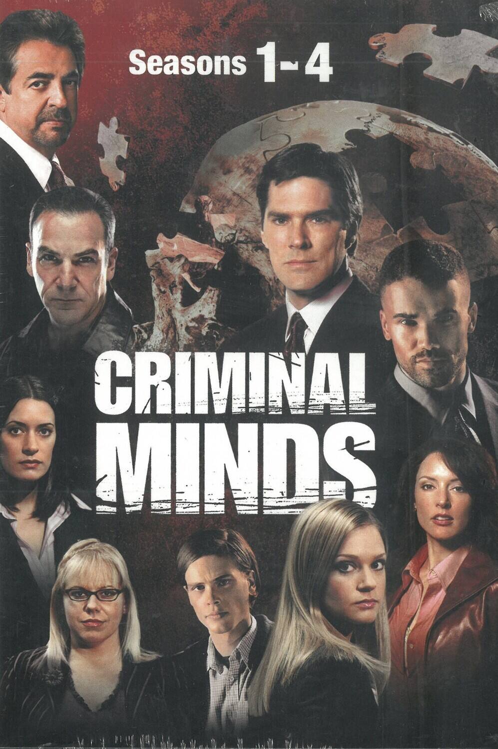 Front. Criminal Minds: Seasons 1-4   - DVD.