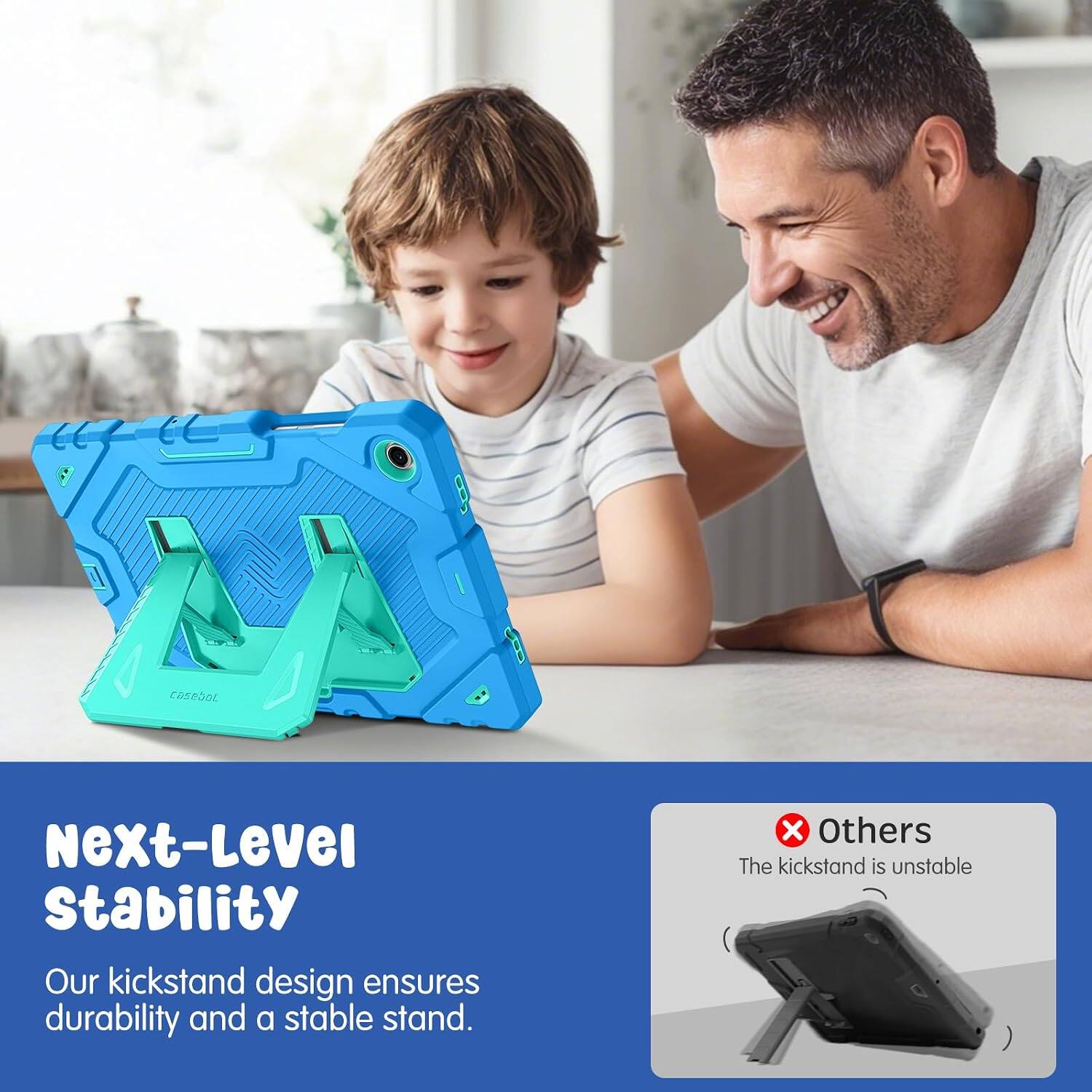 8 costbot Next-Level Stability Our kickstand design ensures durability and a stable stand. x Others The kickstand is unstable
