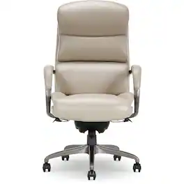La-Z-Boy - Aberdeen Bonded Leather Executive Chair, (LF51122) - Beige