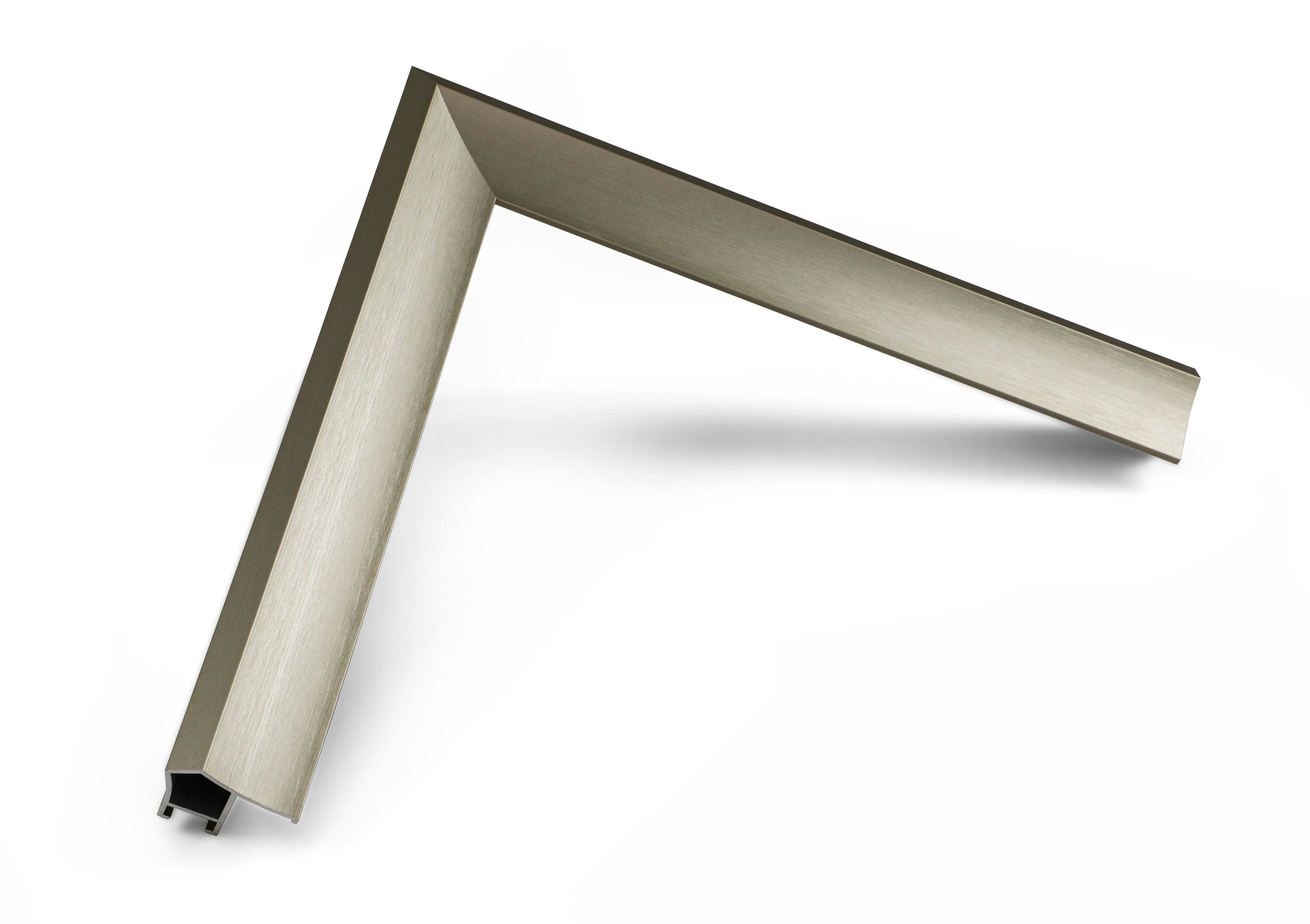 Alt View 14. Deco TV Frames - Alloy Prismatic Bezel for Samsung The Frame TV - 75" - German Silver.