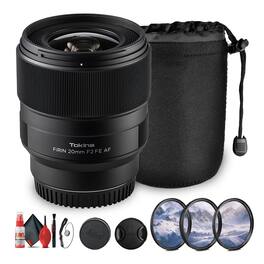 OKI - Tokina FiRIN 20mm f/2 FE AF Lens | Sony E-Mount, Wide-Angle, Metal Build - Bundle - Black