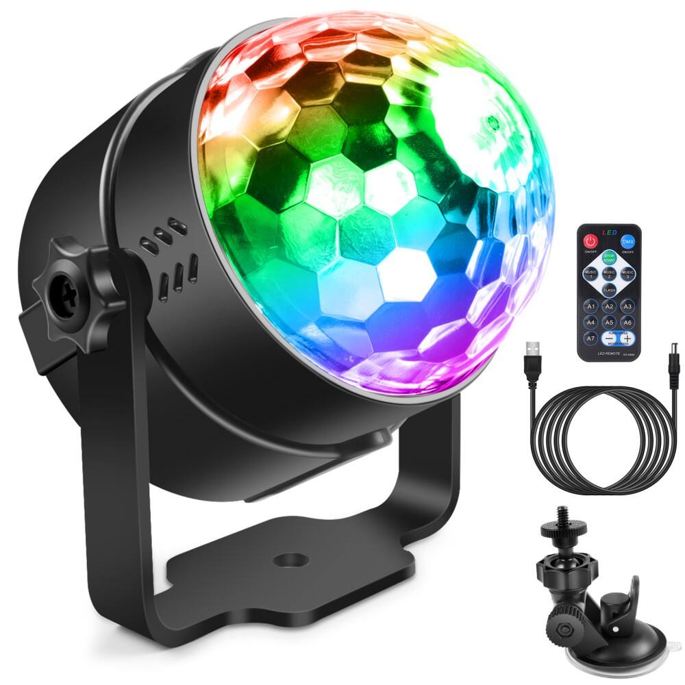 UKing - Party Magic Disco Ball Light LED Club RGB Rotating Club DJ Stage Lights &Remote