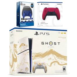PlayStation 5 Ghost of Yotei Disc Bundle + Extra Controller, Accessory Kit - PlayStation 5