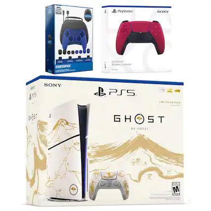 Sure, here is the corrected and grouped text from the image:
---
**PlayStation**
**SONY**
**DualSense™ Wireless Controller**
**For PS5™**
**STARTERPACK**
**1TB**
**HDR**
**LIMITED EDITION**
**GHOST OF YOTAI**
**BHO5T**
**M**
**18+**
**4K**
**HDR**
**1TB**
**HDR**
**SONY**
**PlayStation**
**DualSense™ Wireless Controller**
**For PS5™**
**STARTERPACK**
**1TB**
**HDR**
**LIMITED EDITION**
**GHOST OF YOTAI**
**BHO5T**
**M**
**18+**
**4K**
**HDR**
**SONY**
**PlayStation**
**DualSense™ Wireless Controller**
**For PS5™**
**STARTERPACK**
**1TB**
**HDR**
**LIMITED EDITION**
**GHOST OF YOTAI**
**BHO5T**
**M**
**18+**
**4K**
**HDR**
**SONY**
**PlayStation**
**DualSense™ Wireless Controller**
**For PS5™**
**STARTERPACK**
**1TB**
**
