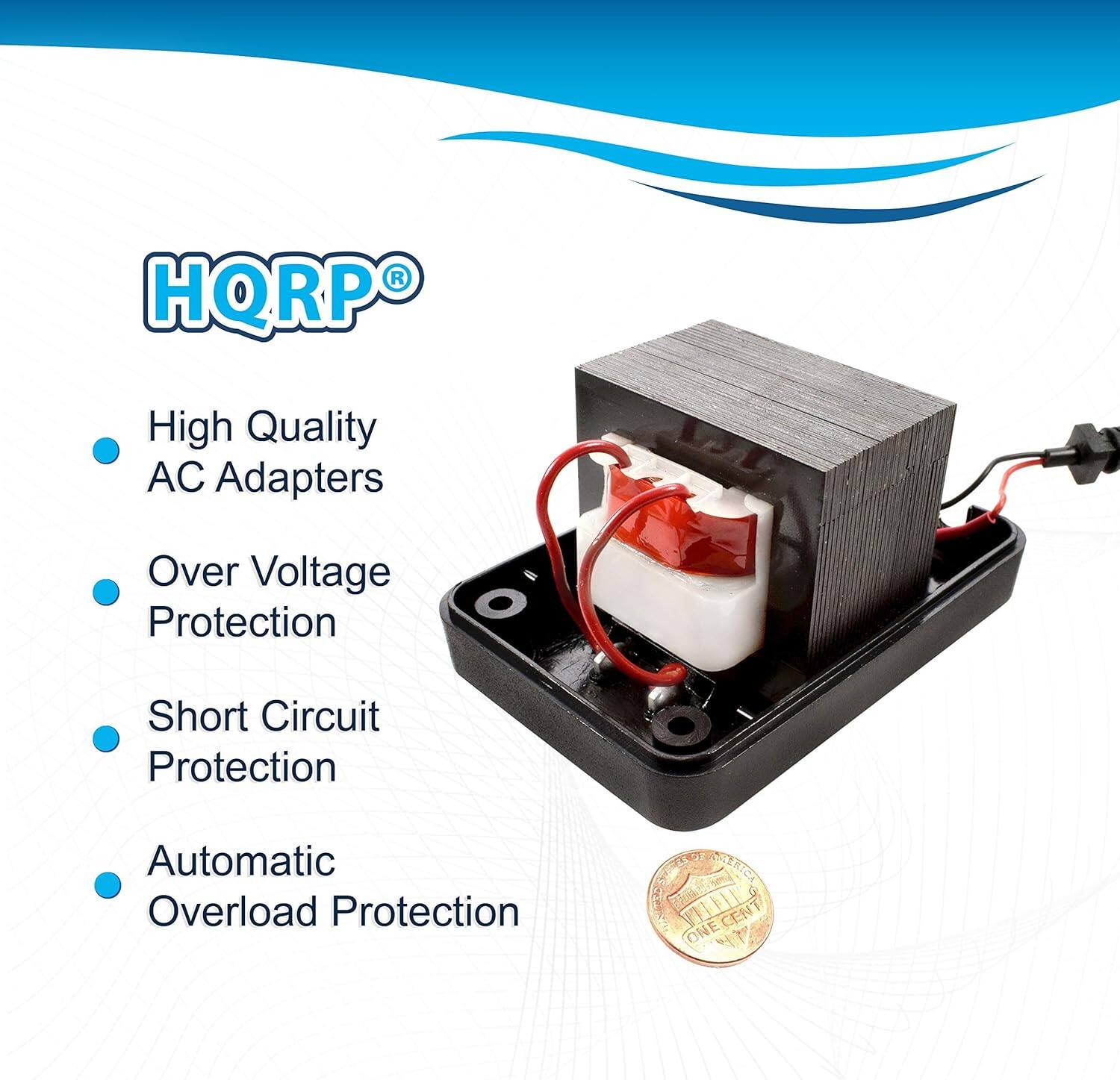 HQRP® High Quality AC Adapters Over Voltage Protection Short Circuit Protection Automatic Overload Protection