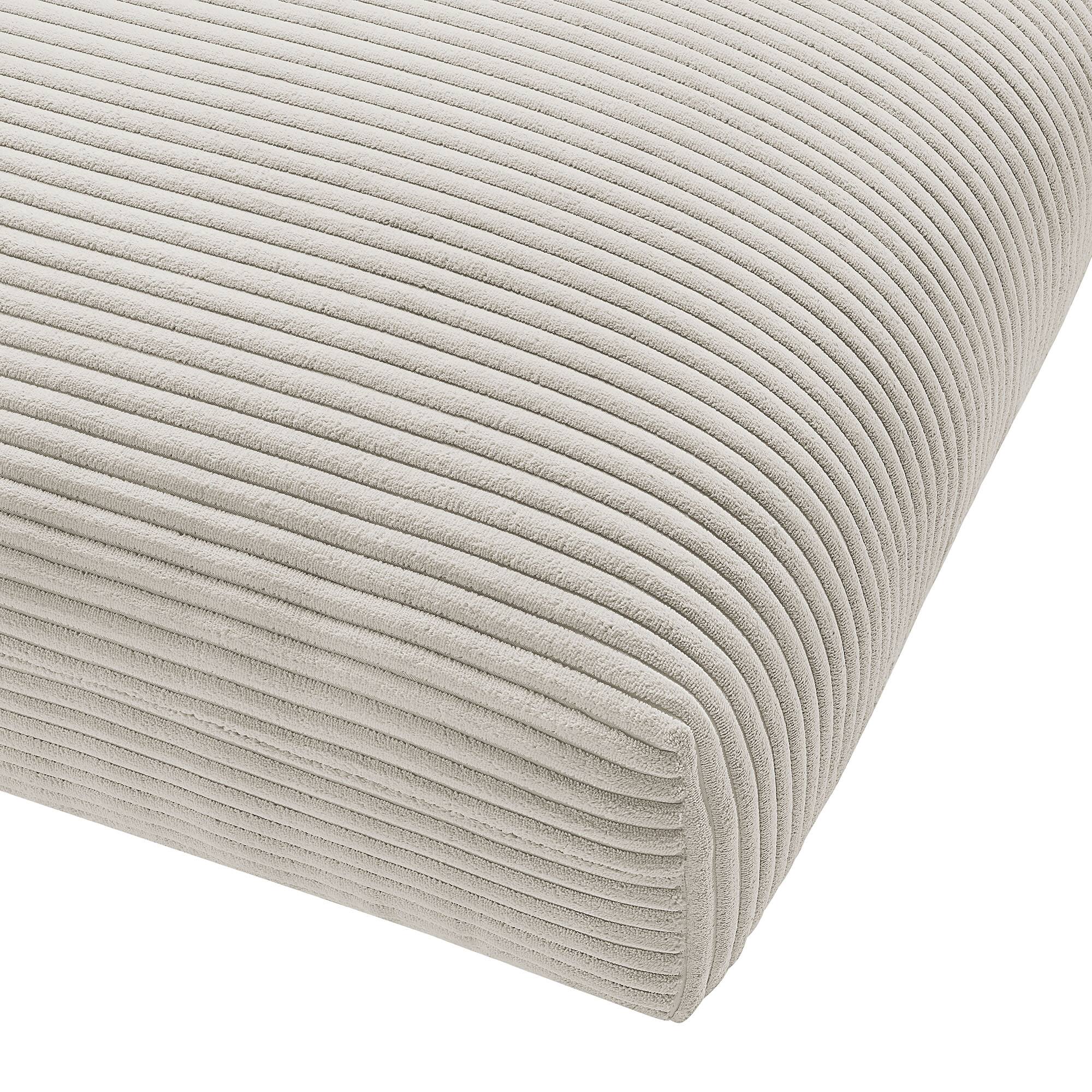 Alt View 3. Modway - Solace Modular Corduroy Upholstered Ottoman by Modway - Almond.