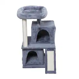 TinyHomie - Double Layer Cat Tree with House Ladder