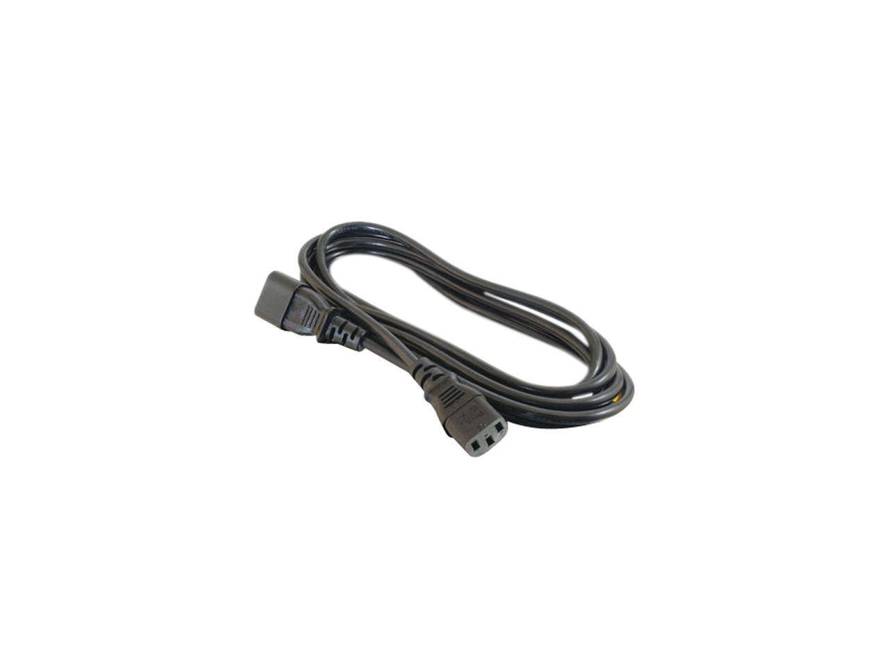Alt View 1. Cables to Go - C2G 29933 16 AWG 250V Power Cord - IEC320C14 to C13, TAA, Black (5 Ft).