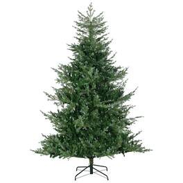Homcom - Artificial Christmas Tree Holiday Décor with 1288 Branches, Auto Open, Steel Base, Wide Shape, Easy-to-Shape - Green