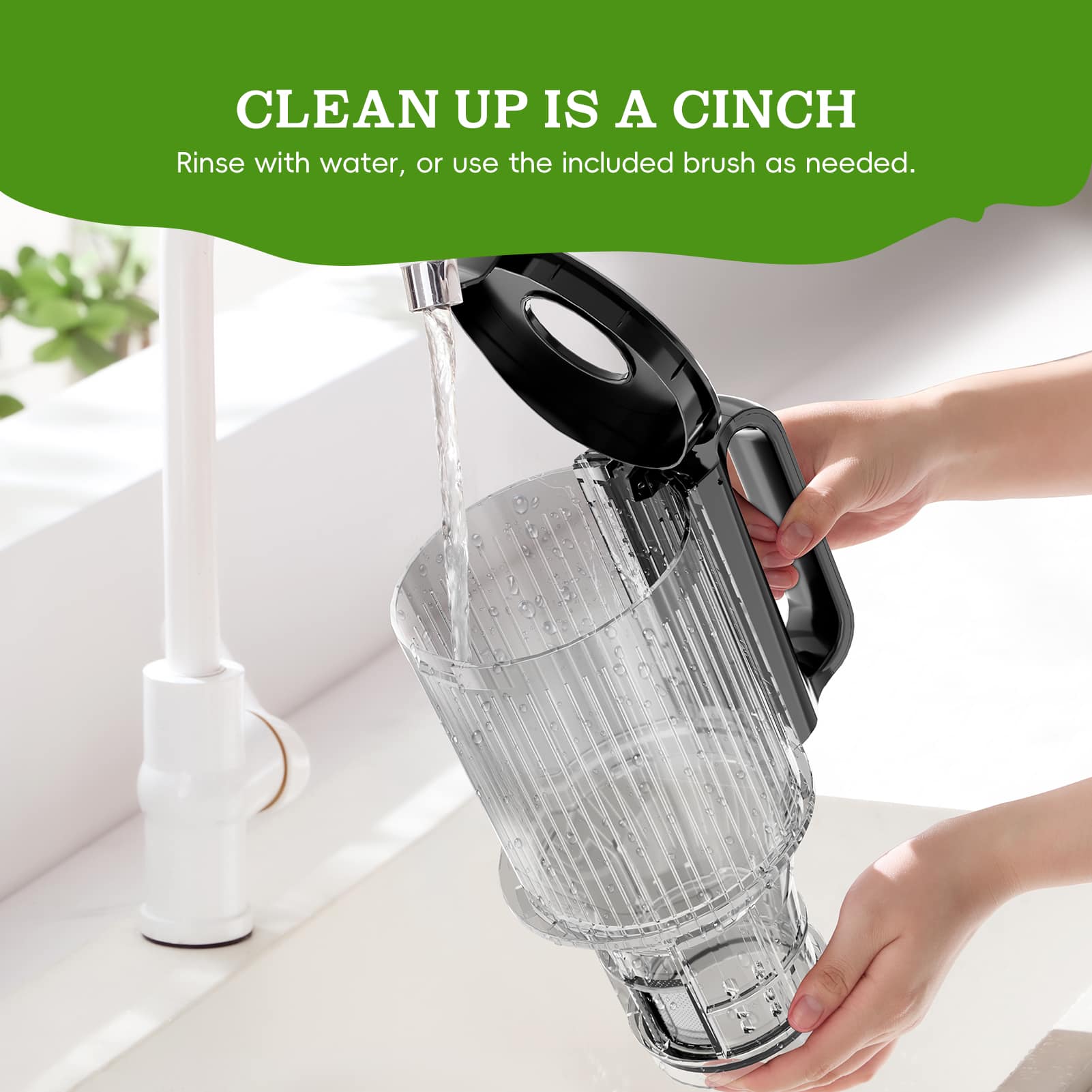 Whuto Cold Press Juicer, Juicer Machines with 4.35'' Wide Feed