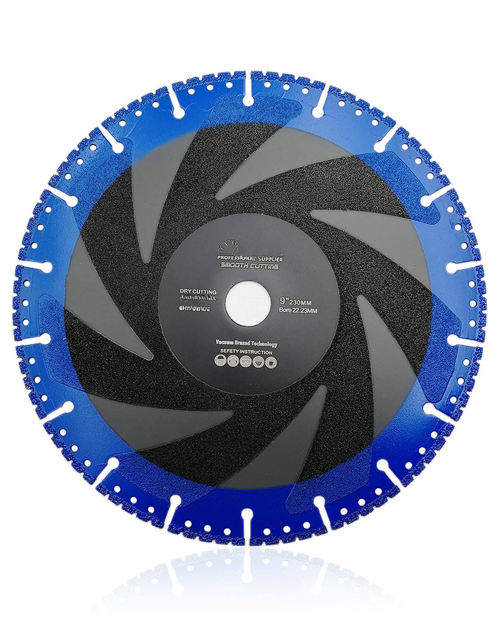 PROFESSIONAL SUPPLIER  
SMOOTH CUTTING  
DRY CUTTING  
Vacuum Brazed Technology  
SAFETY INSTRUCTION  

9" 230MM  
Bore 22.23MM