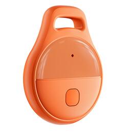 Cluzine - Smart Anti-Lost Tracker Tag Home Locator for Pet Key Item Tracking Global Positioning Finder Compatible with Apple - Orange